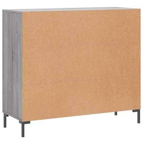Skænk 90×34×80 cm i konstrueret træ - grå sonoma-eg
