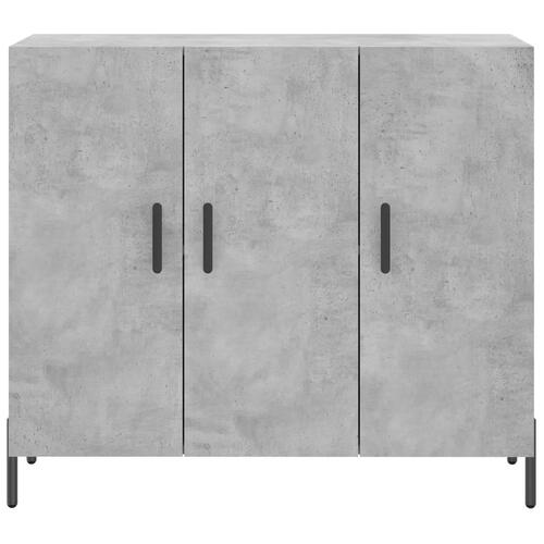 Skab 90x34x80 cm konstrueret træ betongrå