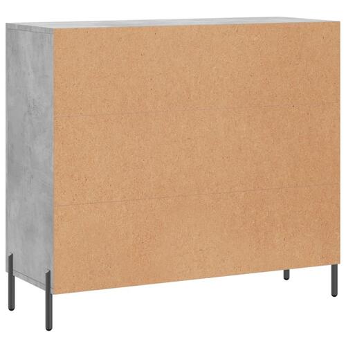 Skab 90x34x80 cm konstrueret træ betongrå
