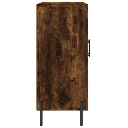 Skab 90x34x80 cm konstrueret træ røget egetræsfarve