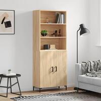 Højskab 69,5x34x180 cm konstrueret træ sonoma-eg