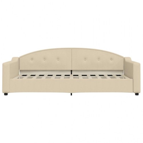 Daybed 90x200 cm i stof - cremefarvet sovesofa