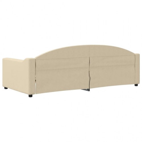 Daybed 90x200 cm i stof - cremefarvet sovesofa