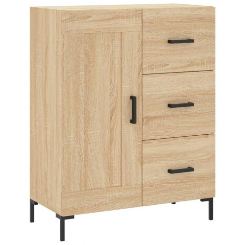 Højskab 69,5×34×180 cm i konstrueret træ - sonoma-eg