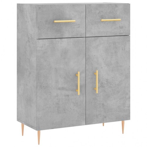 Højskab 69,5×34×180 cm i konstrueret træ - betongrå