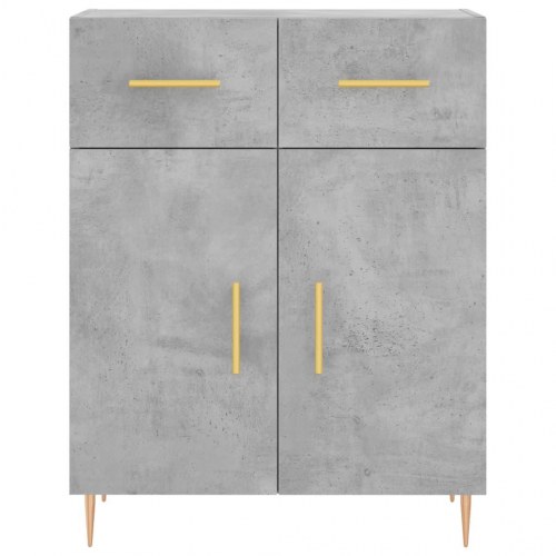 Højskab 69,5×34×180 cm i konstrueret træ - betongrå
