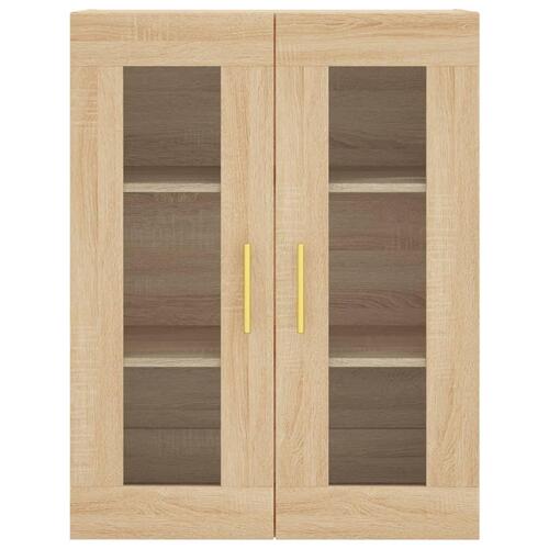 Højskab 69,5x34x180 cm konstrueret træ sonoma-eg