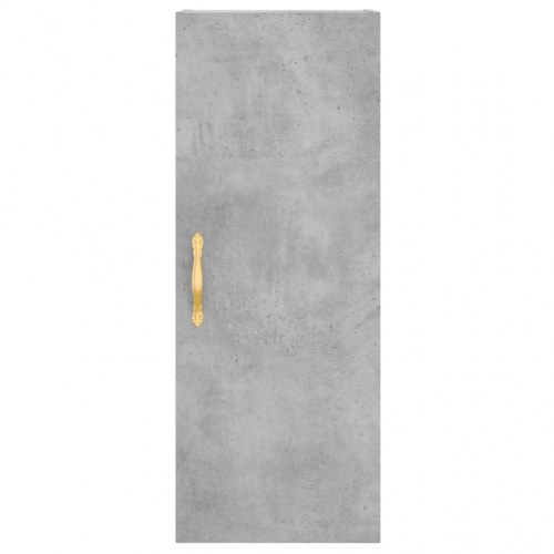 Højskab/skænk 34,5×34×180 cm i konstrueret træ - betongrå