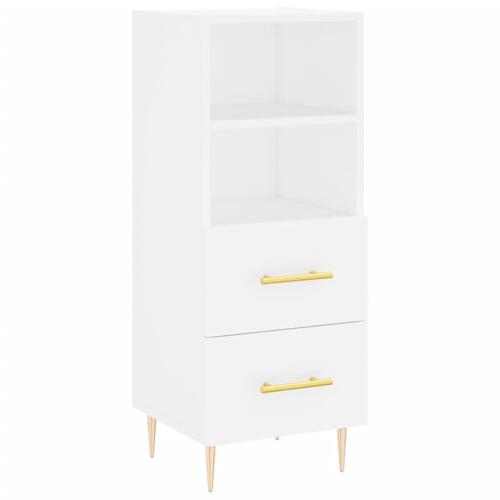 Skab 34,5x34x180 cm konstrueret træ hvid