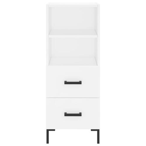 Skab 34,5x34x180 cm konstrueret træ hvid