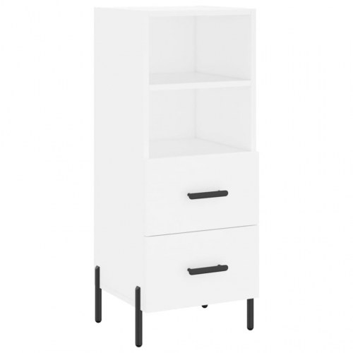 Højskab 34,5 × 34 × 180 cm i konstrueret træ - hvid
