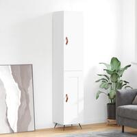 Skab 34,5x34x180 cm konstrueret træ hvid