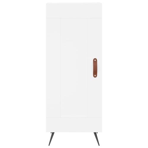 Skab 34,5x34x180 cm konstrueret træ hvid