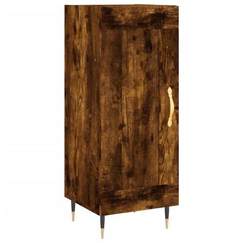 Skab 34,5x34x180 cm konstrueret træ røget egetræ