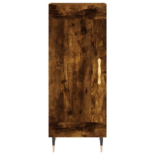 Skab 34,5x34x180 cm konstrueret træ røget egetræ