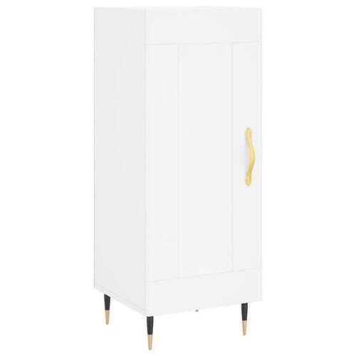 Skab 34,5x34x180 cm konstrueret træ hvid