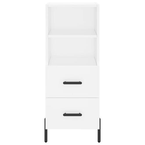 Skab 34,5x34x180 cm konstrueret træ hvid