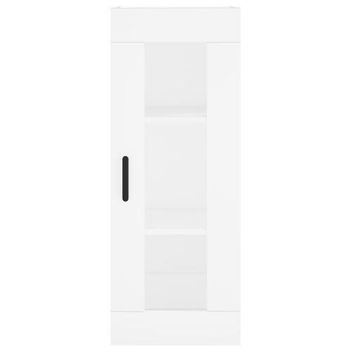 Skab 34,5x34x180 cm konstrueret træ hvid