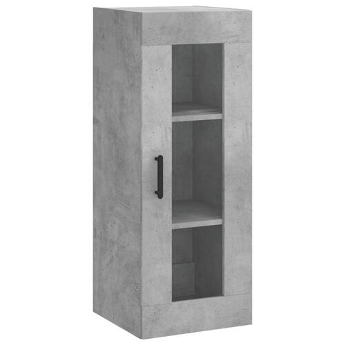 Skab 34,5x34x180 cm konstrueret træ betongrå