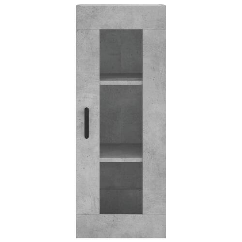 Skab 34,5x34x180 cm konstrueret træ betongrå