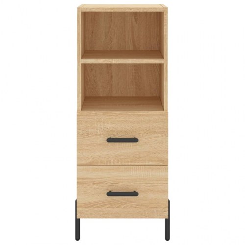 Skab 34,5x34x180 cm konstrueret træ sonoma-eg