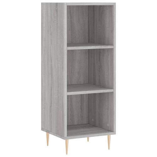 Højskab 34,5x34x180 cm konstrueret træ grå sonoma-eg