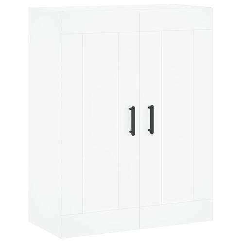 Højskab 69,5x34x180 cm konstrueret træ hvid