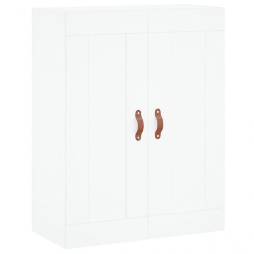 Højskab i konstrueret træ - 69,5 × 34 × 180 cm, hvid
