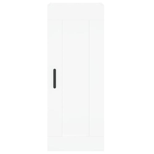 Skab 34,5x34x180 cm konstrueret træ hvid