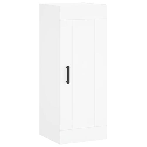Skab 34,5x34x180 cm konstrueret træ hvid