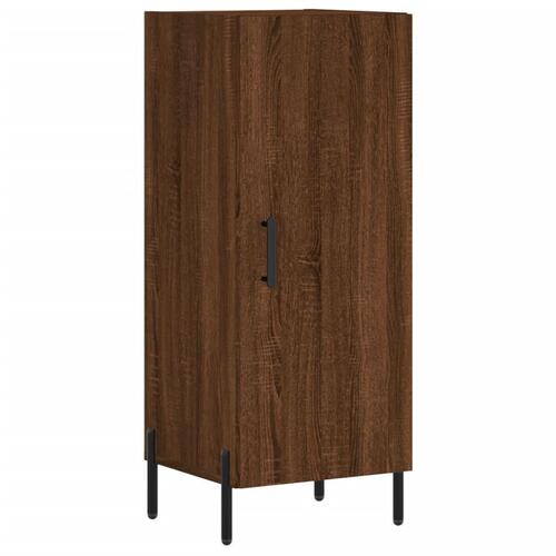 Skab 34,5x34x180 cm konstrueret træ brun egetræsfarve