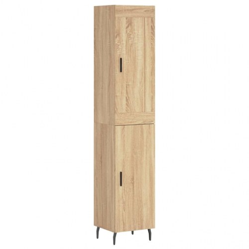 Skab 34,5x34x180 cm konstrueret træ sonoma-eg