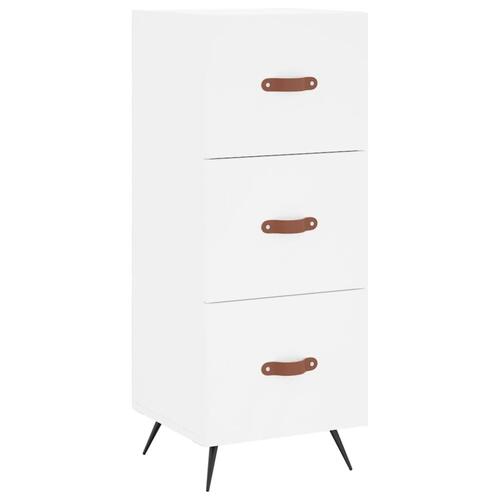 Skab 34,5x34x180 cm konstrueret træ hvid