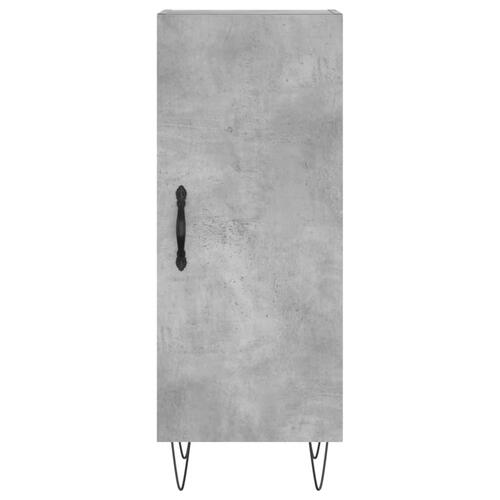 Skab 34,5x34x180 cm konstrueret træ betongrå