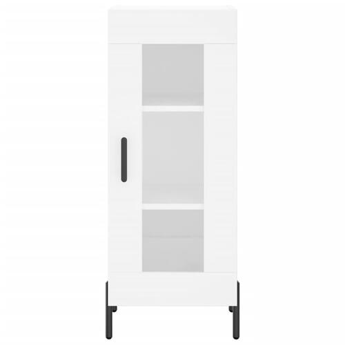 Skab 34,5x34x180 cm konstrueret træ hvid