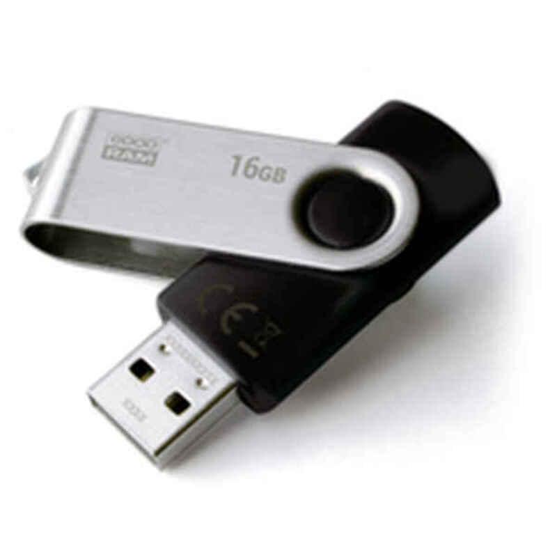 USB-stik GoodRam UTS2 Sort Sølvfarvet 16 GB