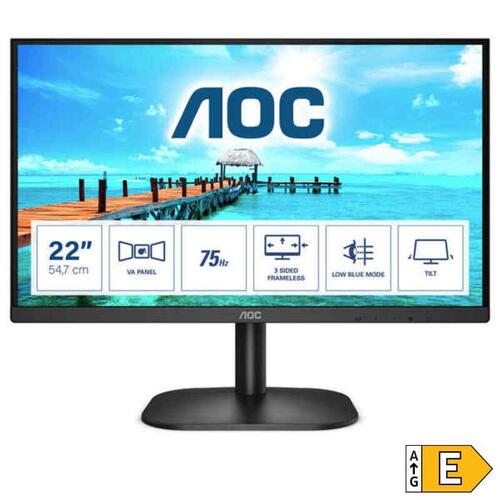 Skærm AOC 22B2H/EU 21,5" WLED LED VA Flicker free 75 Hz 50-60 Hz