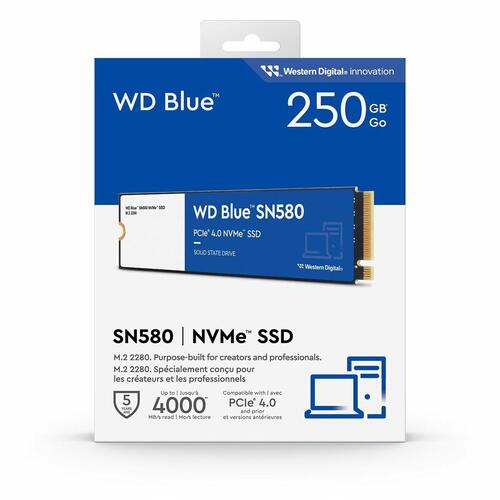 Harddisk Western Digital Blue SN580 TLC 250 GB SSD