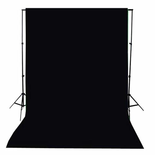 Fotobaggrund i bomuld sort 300 x 300 cm