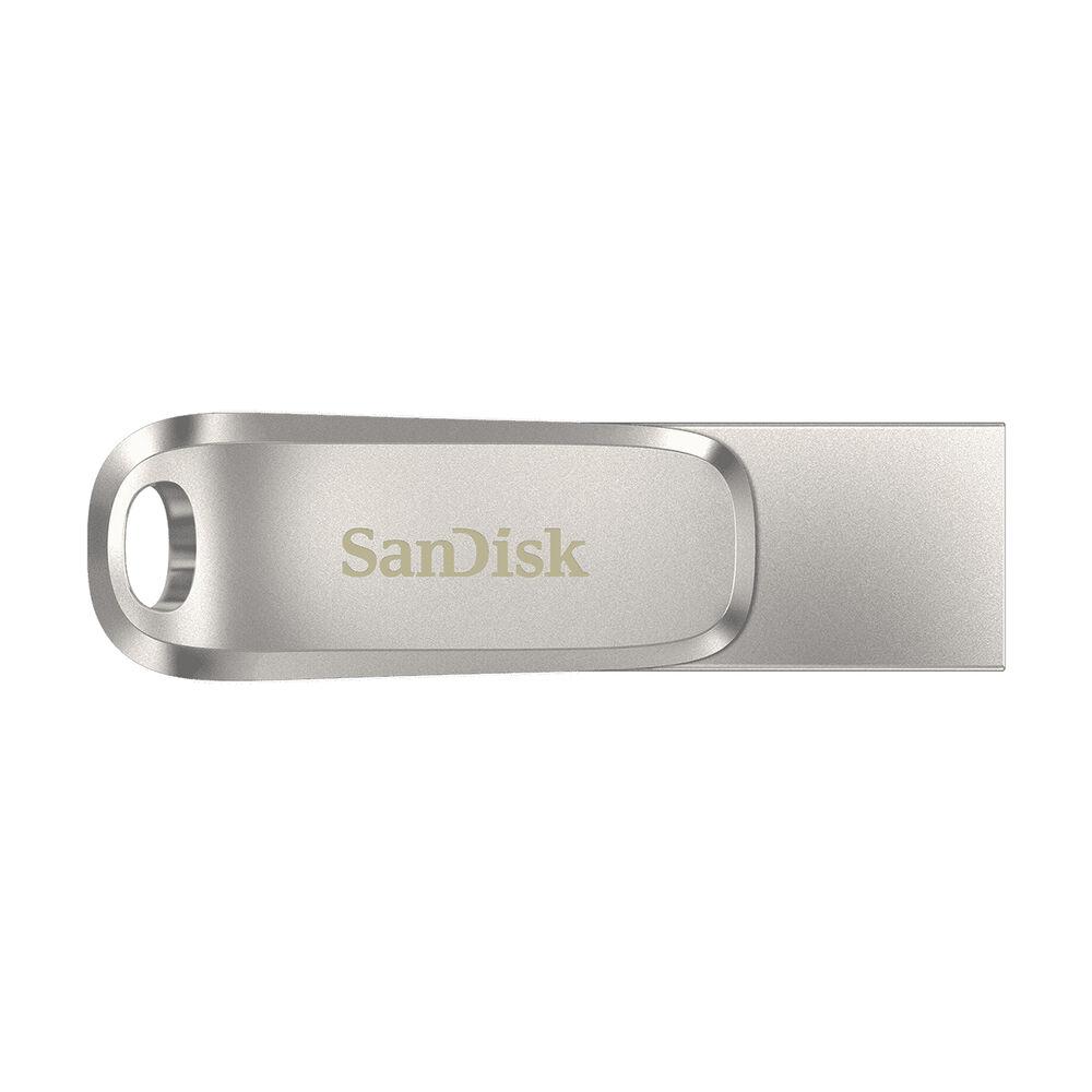 Mikro-SD-hukommelseskort med adapter SanDisk SDDDC4-128G-G46 128GB Nøglesnor Sølvfarvet Stål 128 GB