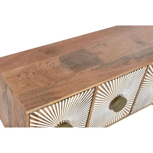 møbler Home ESPRIT Gylden Natur Træ 145 x 40 x 60 cm