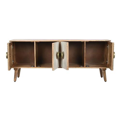 møbler Home ESPRIT Gylden Natur Træ 145 x 40 x 60 cm