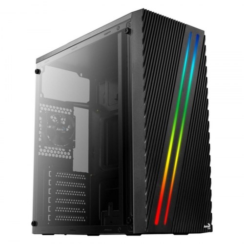 Aerocool Streak RGB ATX midi-tower kabinet - sort, USB 3.0