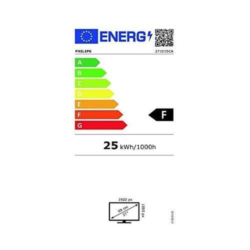 Skærm Philips 271E1SCA/00 27" LED VA LCD Flicker free 75 Hz 50-60 Hz