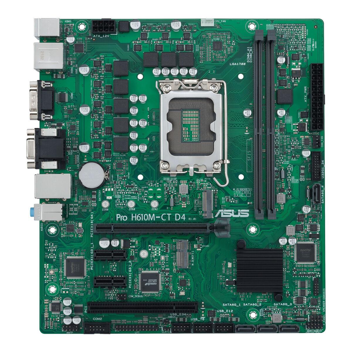 Asus PRO H610M-C D4-CSM bundkort (LGA 1700, Intel H610, mATX)