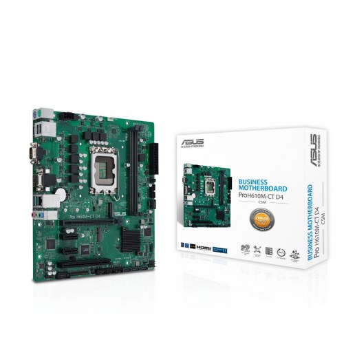 Asus PRO H610M-C D4-CSM bundkort (LGA 1700, Intel H610, mATX)