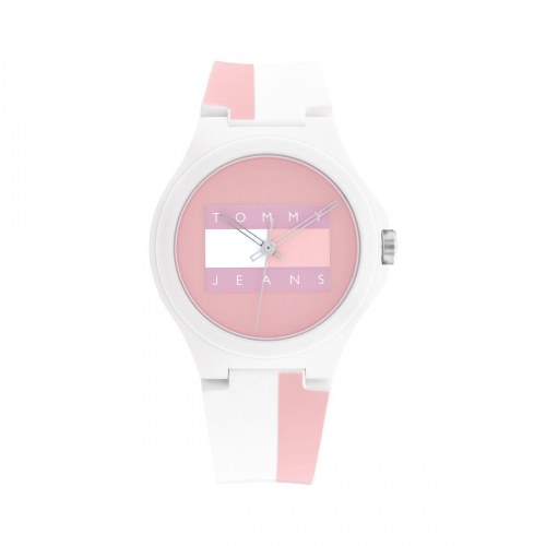 Tommy Hilfiger unisex armbÃ¥ndsur 1720026 - Ã 40 mm, pink/hvid
