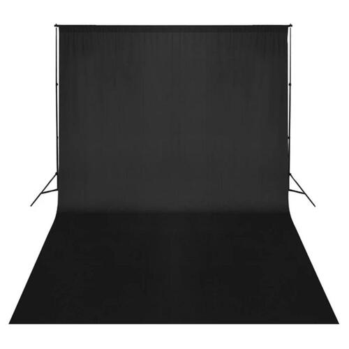 Fotobaggrund i bomuld sort 500 x 300 cm