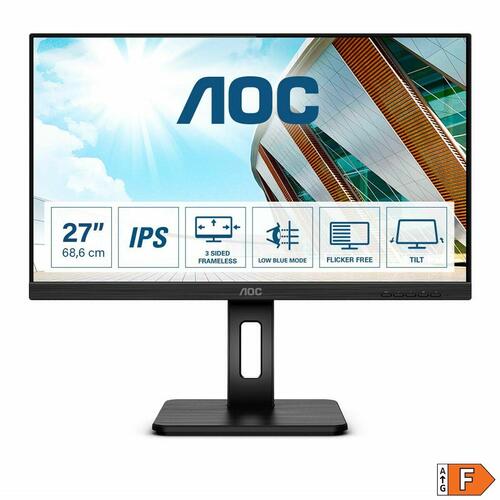Skærm AOC Q27P2Q 27" LED IPS Flicker free 75 Hz 50-60 Hz