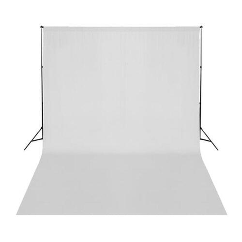 Fotobaggrund i bomuld hvid 500 x 300 cm